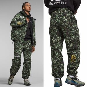 The North Face GoreTex Waterproof Hiking Pants in Misty Sage Fallen Leaves Print